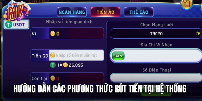 Chi tiết hướng dẫn thực hiện rút số dư trong tài khoản cược